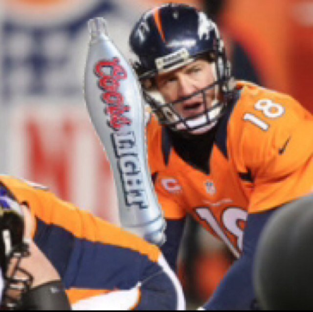 Im peyton manning i throw touchdowns in my sleep and pound brews and babes in my free time. Bitch dont kill my vibe. Parody.