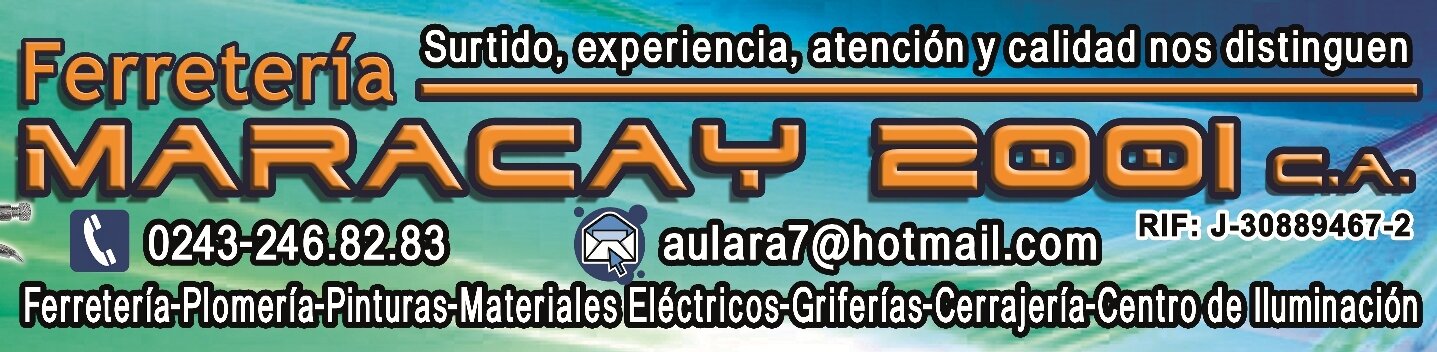 Nuestro surtido, experiencia, atencion y calidad nos distinguen! Plomeria, Materiales electricos, Iluminacion. Ubicados en la Calle Paez, Edif. Montauti - PB.