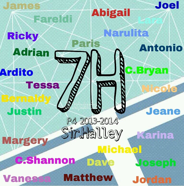 #P4 #7H [2013-2014] SirHalley☺ .  Ketua Kelas: @bestmemories11
