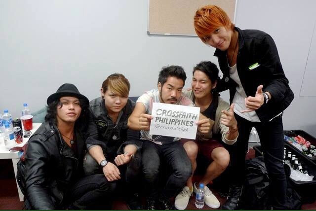 Philippines' street team promoting the metalcore band from Osaka, #Crossfaith | @CrossfaithJapan follows