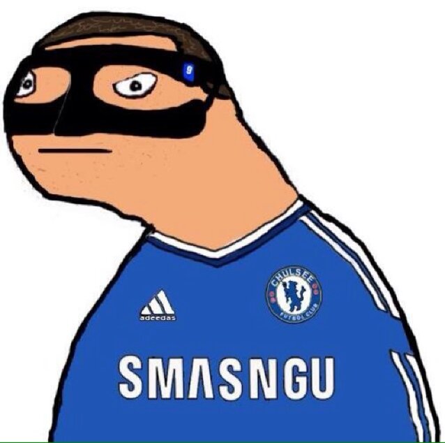 Bleu iz Teh Coluor. Pruhfreshnul strikur fer Chulsee & Spian