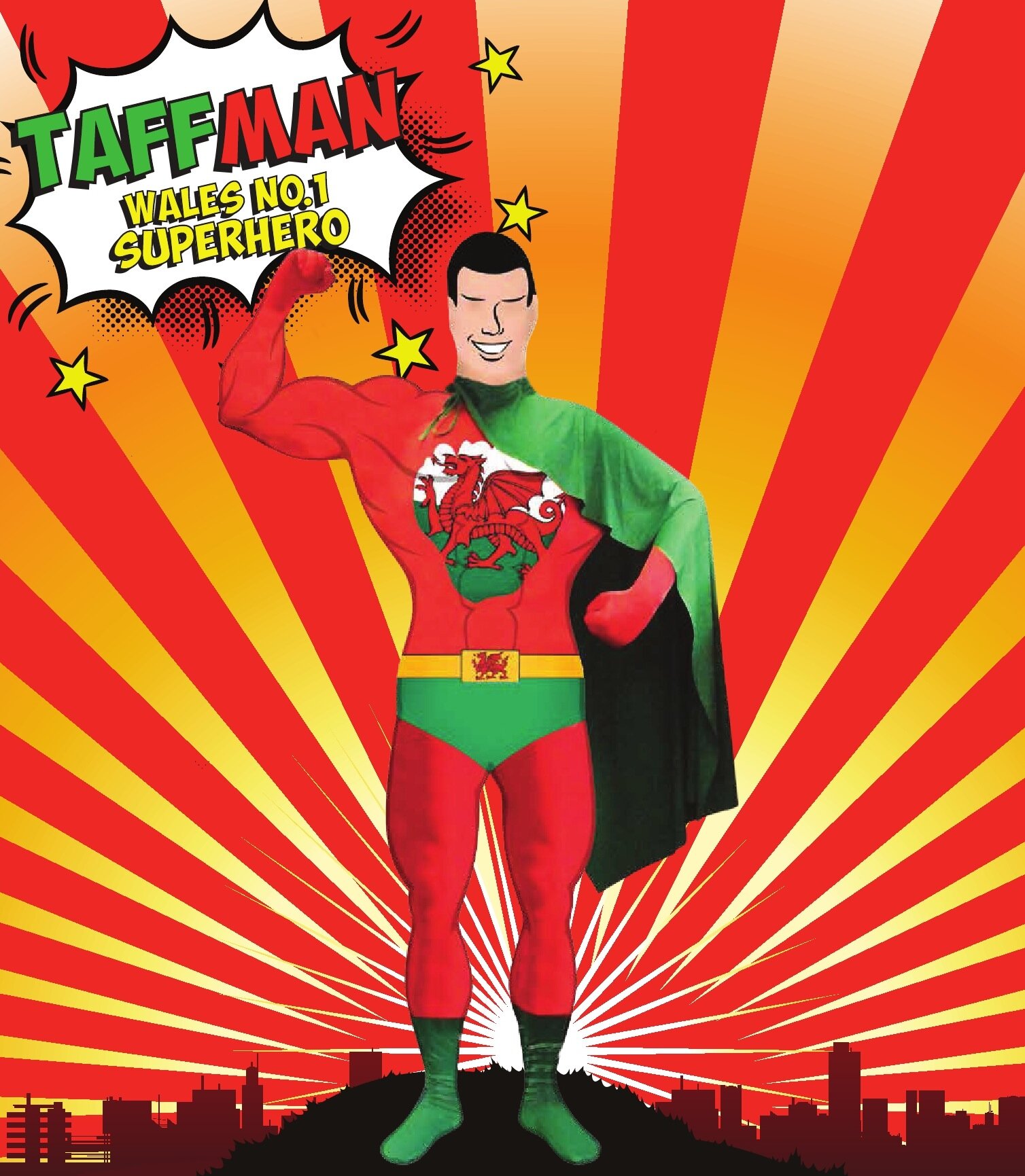 Wales' No. 1 Superhero - Follow me for great offers on exclusive Welsh rugby supporters products including the Amazing Taffman Costume.