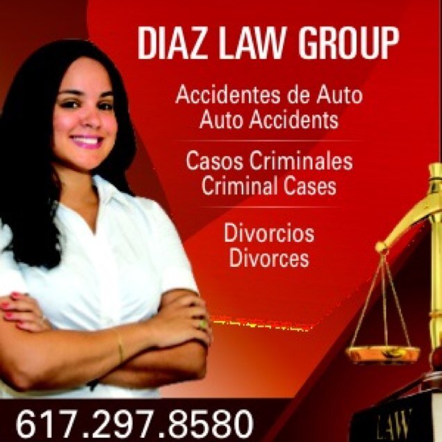 Diaz Law Group is a boutique law firm located in the heart of Boston. Hablamos Espanol. Call us today: (617)297-8580 
Email us: MDiaz@DiazLawGroup.Info