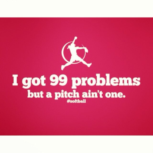 Just a pitcher trying to relate to all pitchers! And all softball players! ⚾️
