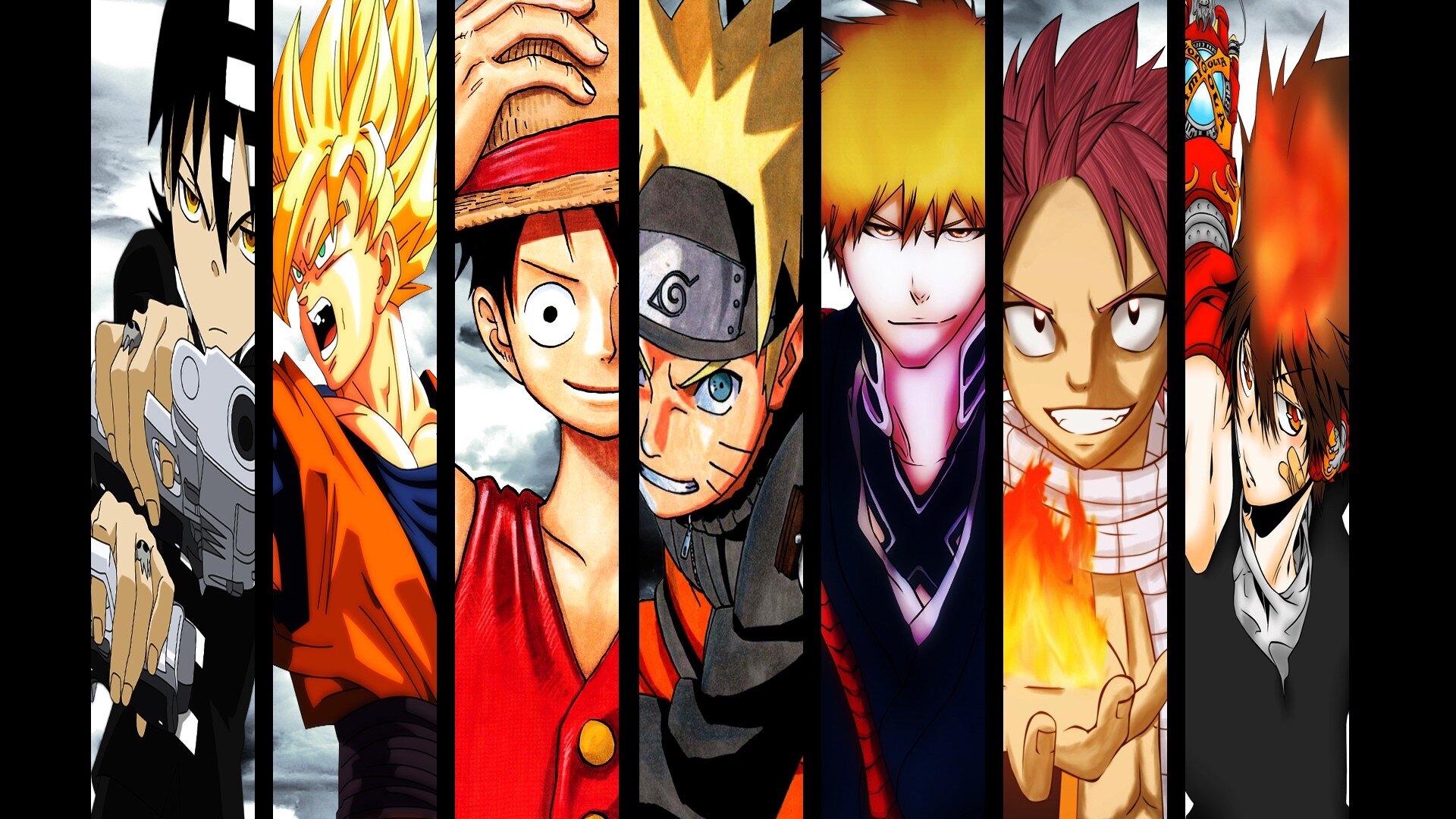 Gosto de animes games rock e de programas de humor.