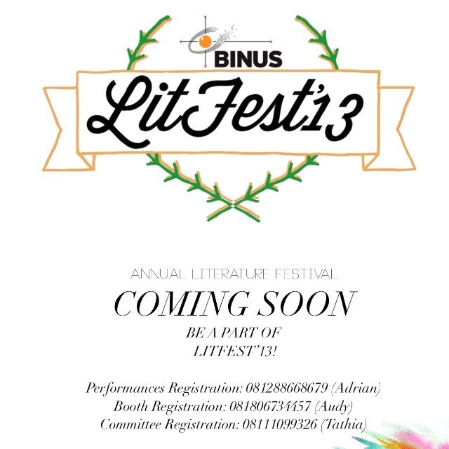 Official Twitter Account for BINUS Int'l School Simprug's Annual Literature Festival. | See you next year on #LitFest14!