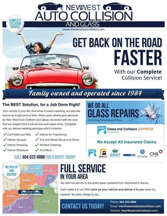 When you come to New West Auto Collision and Glass, you can expect expert service and complete customer satisfaction at a price you can afford. We deliver more