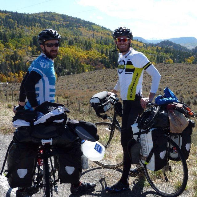 Simon and James cycle 4,000 miles across America from Boston to San Fran http://t.co/7hNi32b0Ym
