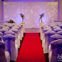 Full venue dressing including chair covers with sashes, centrepieces, mood lights, candy buffets, favours and balloon displays!