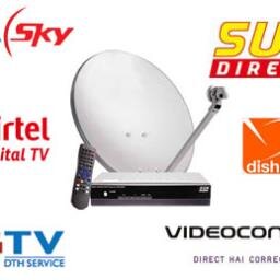 All DTH recharge Online by credit card and paypal.Dish TV,Videocon d2h,Sun Direct,Tata Sky,Airtel Digital TV,Reliance Big TV Instant recharge.