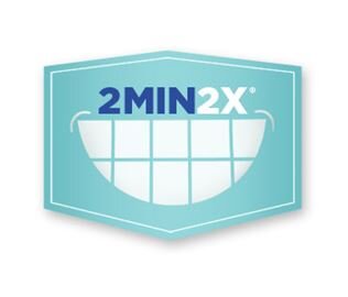 A campaign encouraging better children's oral health by brushing #2min2x (two minutes, twice a day).