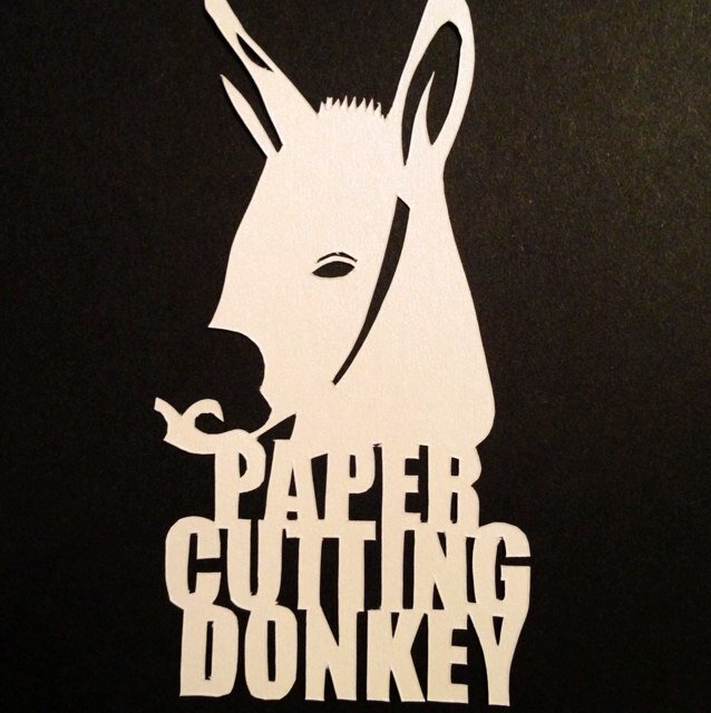 As it says on the tin I am a paper cutting donkey