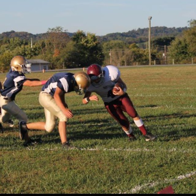 Bluff City ,8th grade..Footballs my favorit but I play baseball,basketball and wrestle.