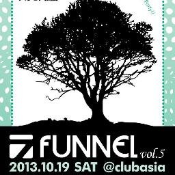 人と人が繋がり合い、連鎖反応を起こす空間作りをコンセプトとした「FUNNEL」。次回は10/19（土）FUNNEL vol.5@
club asia！ゲストは、DE DE MOUSE,フルカワミキ,サカモト教授！
オーガナイザーYutaのディスカウン受付用アカウントです。
ディスカウントはお気軽に連絡下さい！