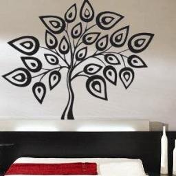Decoração em vinil autocolante para paredes.