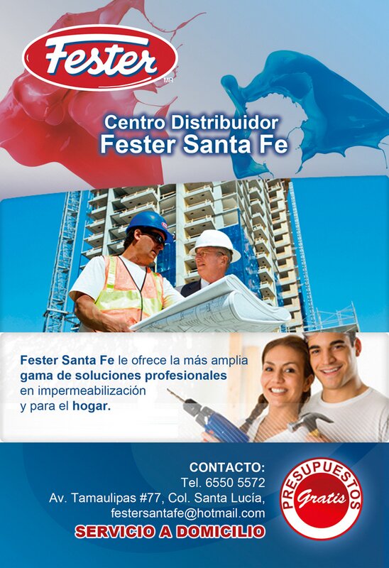 Fester Santa Fe, le ofrece la más amplia gama de soluciones profesionales en impermeabilización para el hogar.