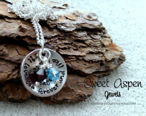 Sweet Aspen Jewels makes Unique, One of a Kind, Hand Stamped Handmade Jewelry and Accessories.