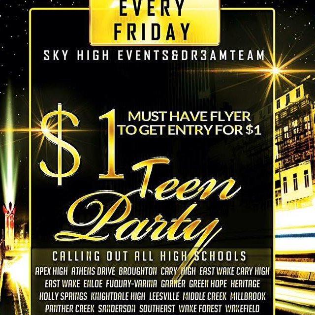 IF YOU ROCK WITH DR3AM TEAM THEN YOU ALREADY KNOW WE THROW THE BEST TEEN PARTIES IN RALEIGH/DURHAM AREA!!!! BE SURE TO ADD US ON FACEBOOK FOR OTHER PARTY INFO