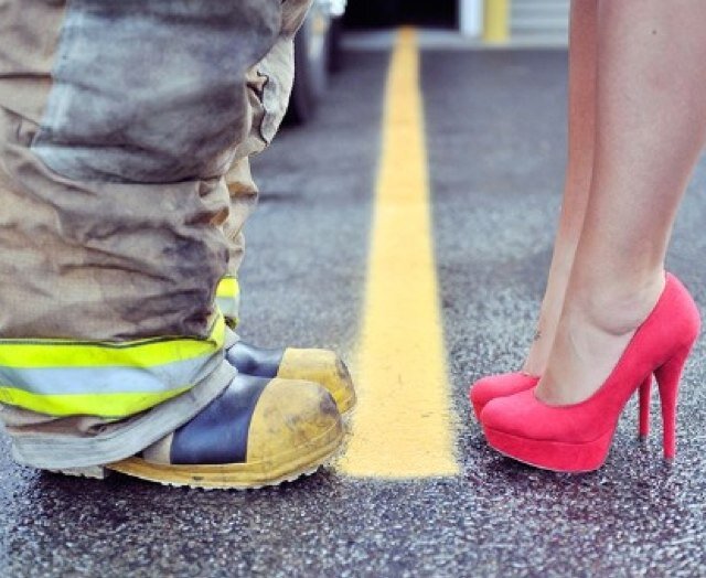 Engaged to a volunteer firefighter who is also volunteer EMT. ❤