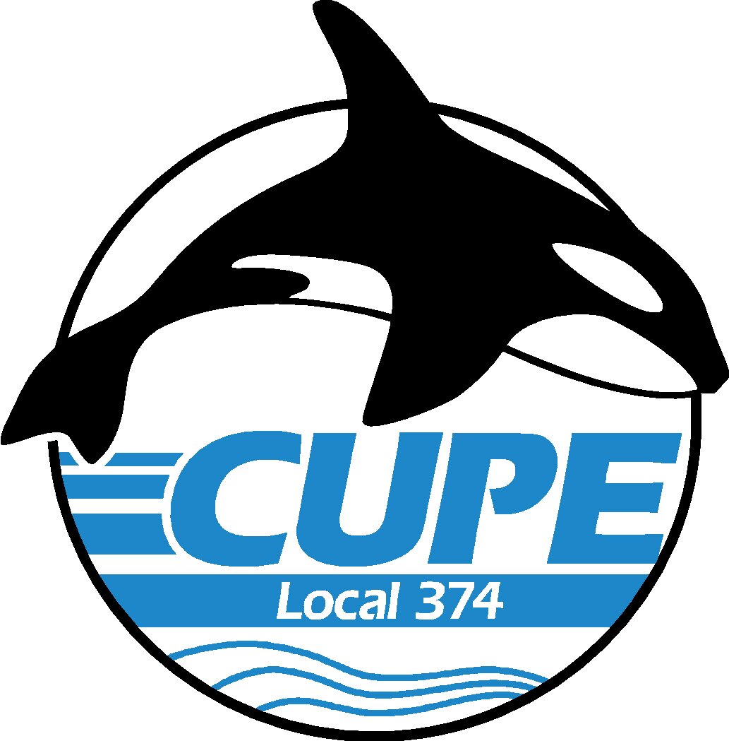 CUPE374's profile picture. Members at Oak Bay, Sidney, North Saanich, Colwood, Sooke, Metchosin, Together Against Poverty, Abilities Community Services and BC Healthy Communities.