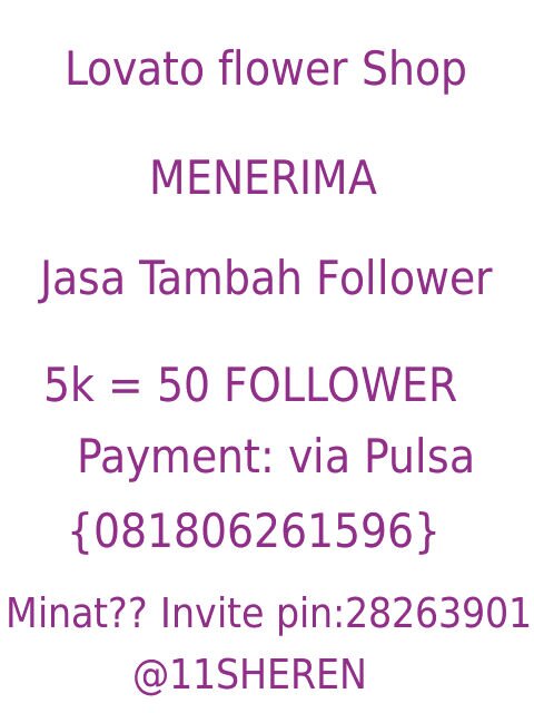 Jasa penambah follower harga 5k = 50 follower minat?? Invite pin:28263901 payment via pulsa