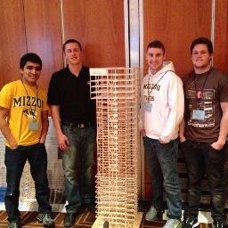 Our team builds a 60 sky scraper tower out of balsa wood. It must be designed to withstand Earthquakes!