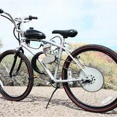 Motorized BikesWhy pedal when you can throttle? We offer motorized bike kits and complete custom motorized bikes.
