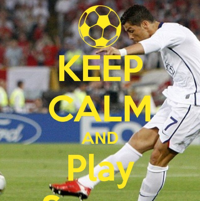 keep Calm and play soccer