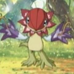 Floramon/Rain of Pollen/Female/Data/Rookie/Plant Type/Prideful/Palmon Rival/No tamer/
