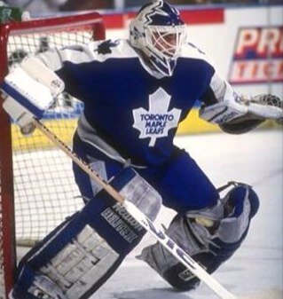 Not former top prospect and 1990 Leaf net minder Peter Ing.  I have an unhealthy emotional attachment to a blue hockey team