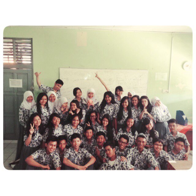 We are SEPATU from 85 Senior high schools. we compete for the future and try to be solid. Rifky ramadhan and Mam juniati ☀