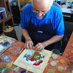 Paintings, Poetry, Short stories,
Drawings and Mosaic Art.