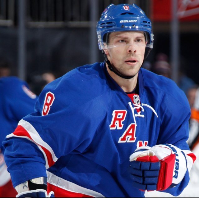 I play hockey (sometimes) for the Rangers. Parody, of course. My head still hurts.