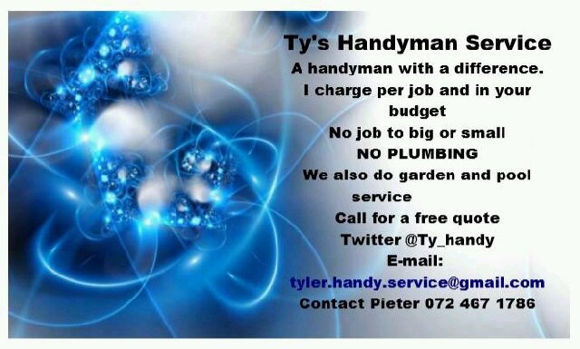 Handyman service - tyler.handy.service@gmail.com