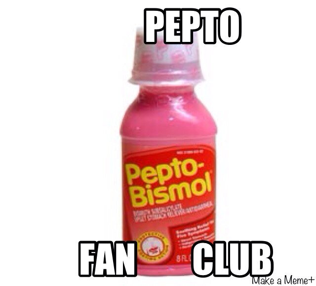 Do you  love pepto? Well then JOIN THE PEPTO BISMOL FAN CLIB TODAY ~WE FOLLOW BACK~ *NOTE*We do NOT own Pepto Bismol INC.