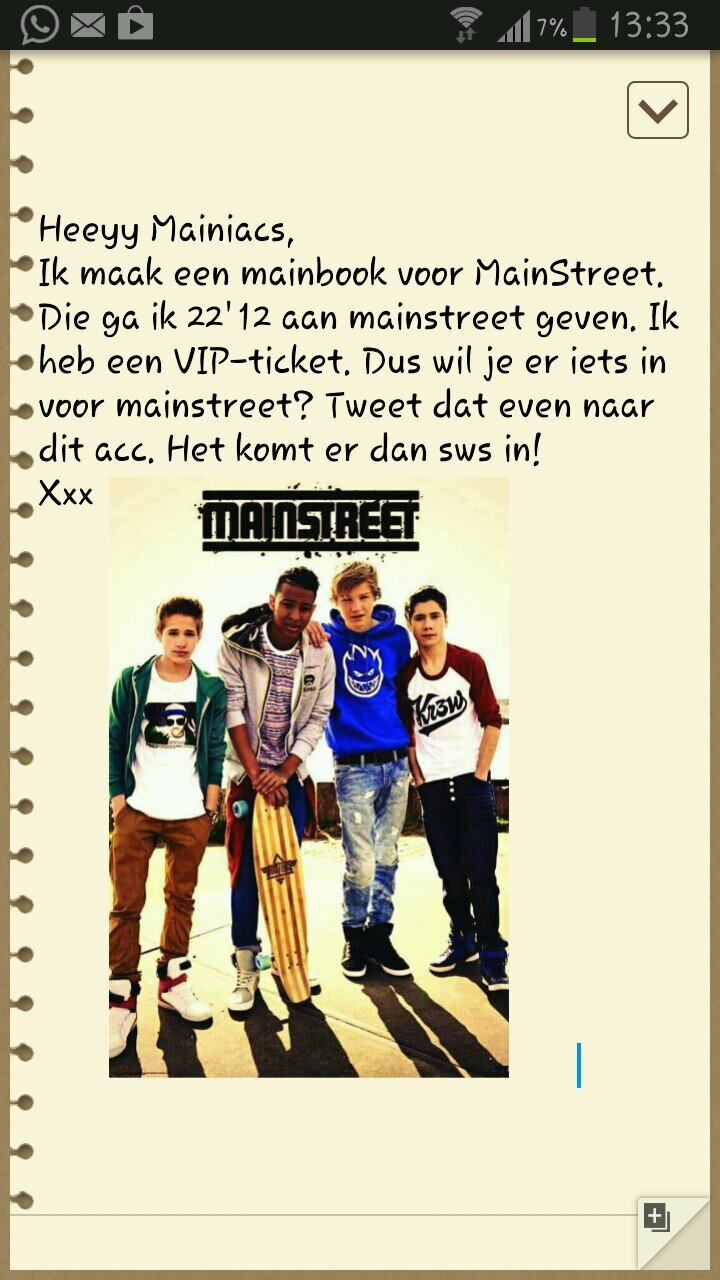 Ik maak een MainBook voor MainStreet! wil je erin? tweet me even, en ik zet het erin. het MainBook moet vol komen dus promoot!