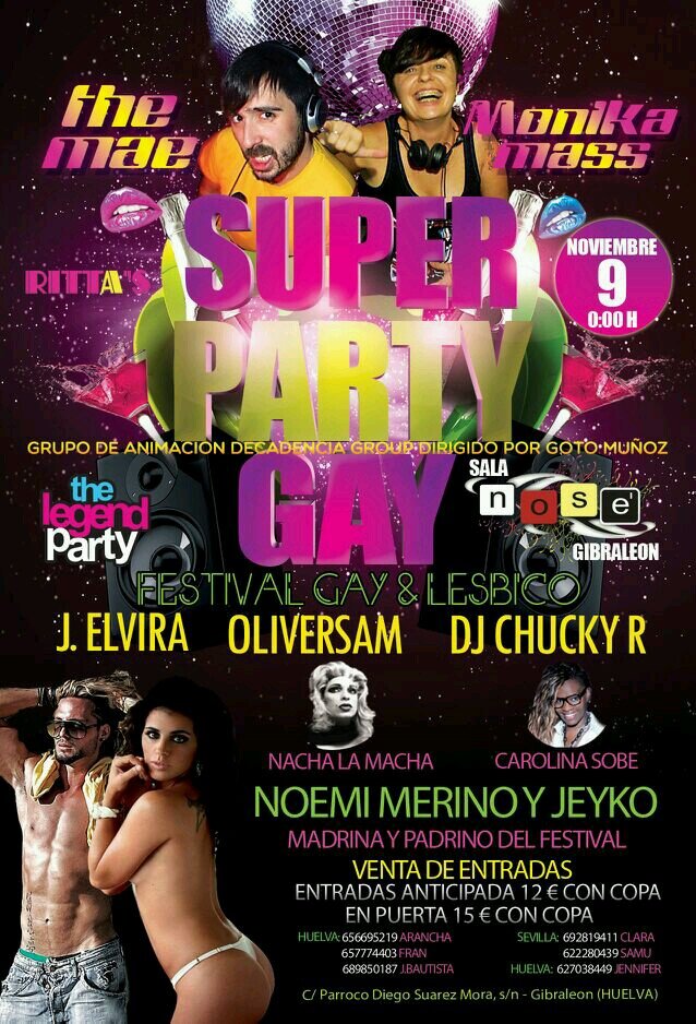 Festival Gay&Lesbico en Andalucia..! en esta ocasion sera en Gibraleon, (Huelva)