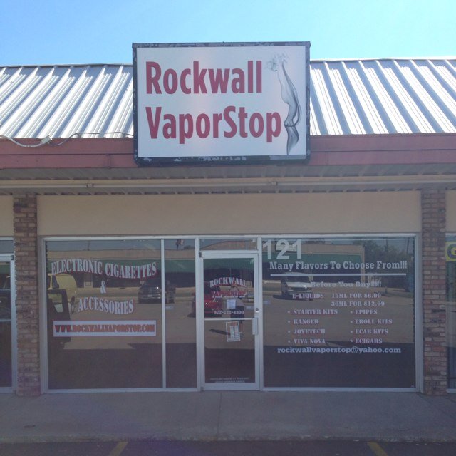 Cheapest prices anywhere around. Come on by and try our +370 flavors! 121 Kenway Rockwall, TX or check us out on the web! Call us at (972)722-4900