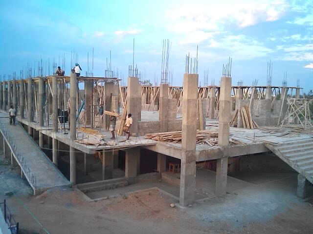 Current on the mission to complete the Church of Holy Eucharist in Nallur, Tirupur,India