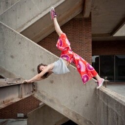 I like to climb things wearing fancy clothes.