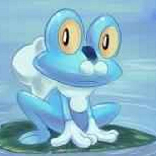 I'm Ash's new Pokemon. Froakie. Water type. I followed Ash. He caught me. I feel loved.