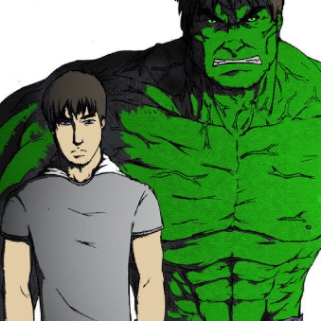 Hulk: Hello, Hulk and puny Banner friends now!!! Bruce: yes we are good friends now we have learned and we are together now*smiles*        Date us...anyone?