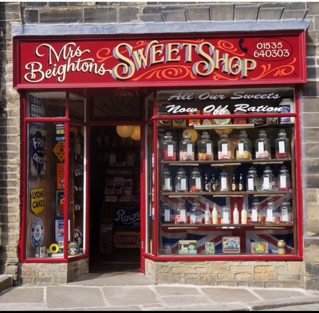 Set at the top of Haworths historic main street, Mrs Beightons has been supplying locals and visitors with their sweets for as long as anyone can remember!