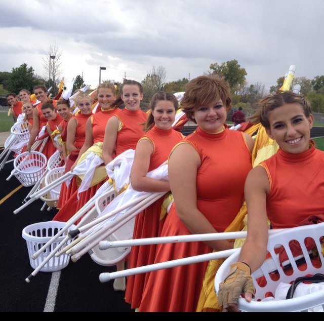 Maconaquah High School Color Guard.