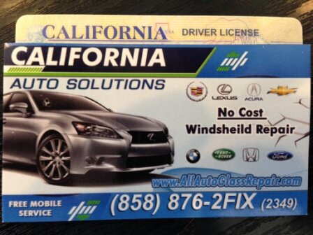Professional Automotive Glass Repair & Replacements serving SoCal (858) 876-2FIX9 (2349)