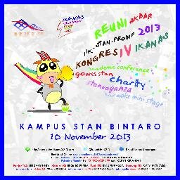 Reuni Akbar 2013 Alumni IIK, STAN, Prodip
Akuntansi, Pajak, Bea Cukai, Penilai/PBB, Anggaran, PPLN, Pegadaian. 8 AM, 10 Nov 2013, Kampus STAN Bintaro