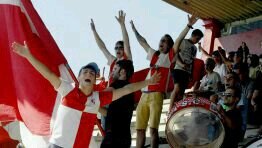 Grupo de animacion del Arosa, todos los domingos en la Preferncia animando
