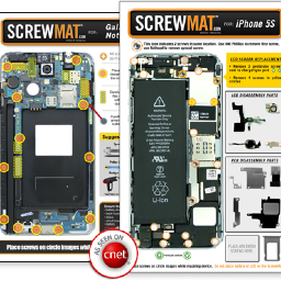 The ScrewMat™ is designed to magnetically hold screws & small parts in an organized fashion, ensuring fast & proper repairs.