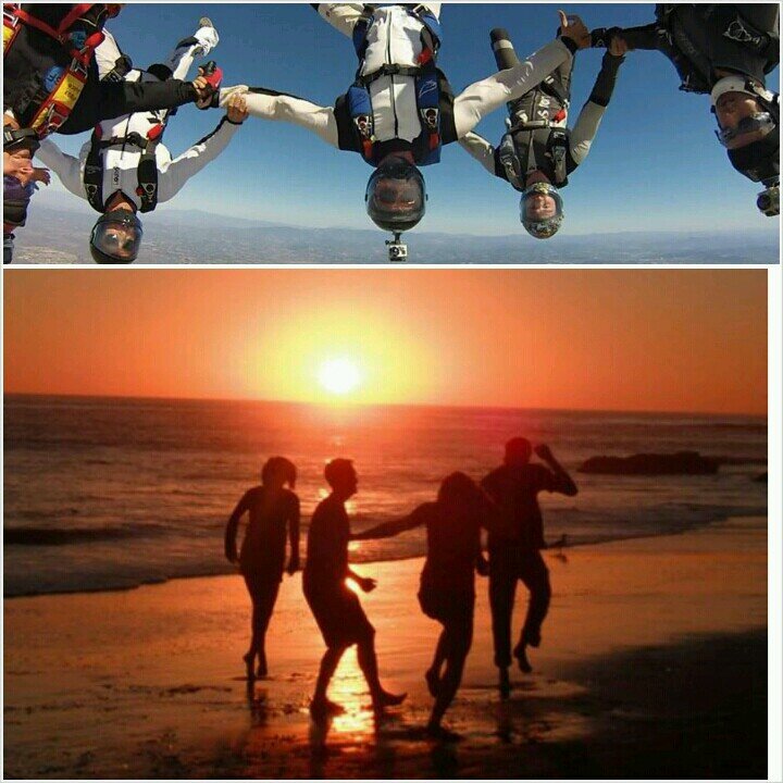 It's about family, skydiving, rock climbing, and somehow healthy, sustainable living and loving.