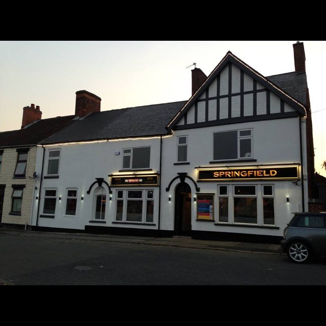 Swadlincotes newly reburbished Sports Bar, The Springfield. Weekly entertainment and live sports. Under new management!